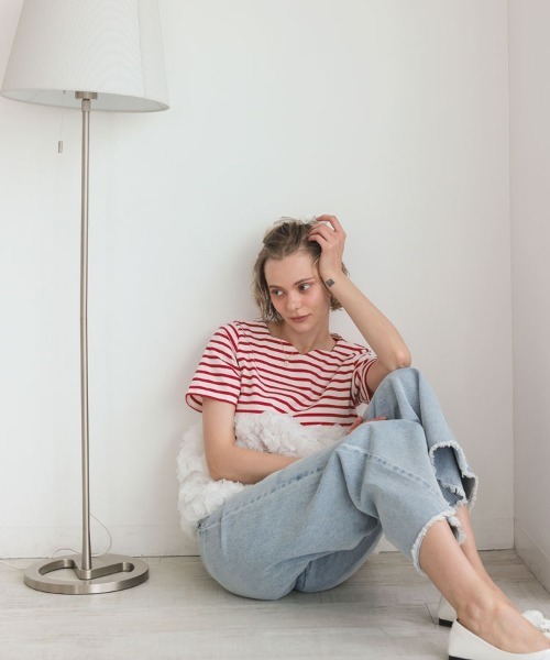 DONOBAN（ドノバン）の「撥水ワイドデニム（デニムパンツ・レディース・ホワイト/ライトブルー・M-Short/M-Regular/L-Short/L-Long/M-Long/L-Regular）」の15枚目の写真