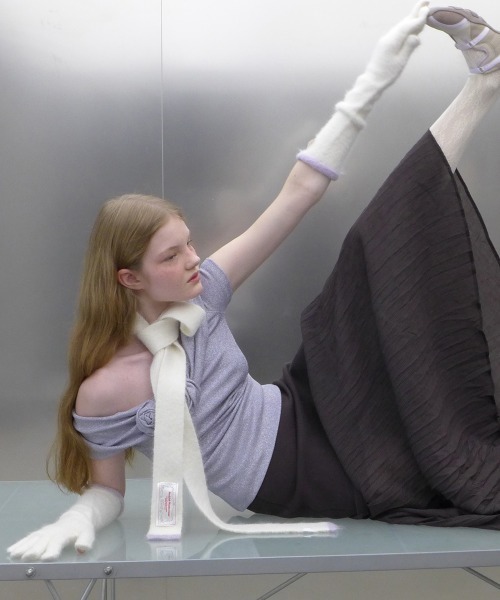 ROCKFISH WEATHERWEAR（ロックフィッシュウェザーウェア）の「FUZZY MUFFLER（マフラー・レディース・グレー/ピンク/ブラウン/ホワイト/ラベンダー/ミント/チャコール・FREE）」の9枚目の写真