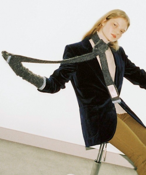 ROCKFISH WEATHERWEAR（ロックフィッシュウェザーウェア）の「FUZZY MUFFLER（マフラー・レディース・グレー/ピンク/ブラウン/ホワイト/ラベンダー/ミント/チャコール・FREE）」の14枚目の写真