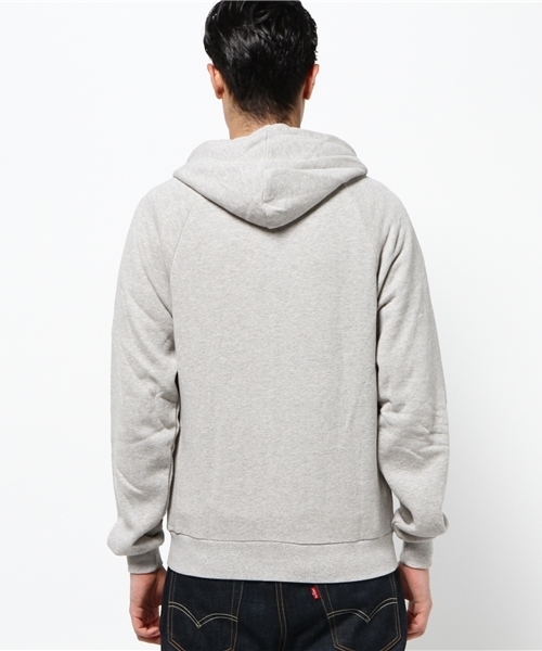 The White Briefs(ザ ホワイト ブリーフス)の「【The White Briefs】アメリカンフリースパーカー(パーカー・メンズ・グレー・MEDIUM/SMALL)」の4枚目の写真