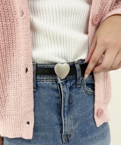 paravion（パラビオン）の「ハートモチーフベルト（ベルト・レディース・ゴールド/シルバー・FREE）」の2枚目の写真