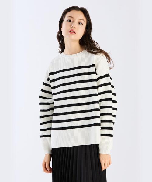 To b. by agnes b.（トゥービーバイアニエスベー）の「スポンジニットプルオーバー（ニット/セーター・レディース・ホワイト系その他・FREE）」の3枚目の写真