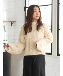 Ungrid | レースアップケーブルニット(ニット/セーター)