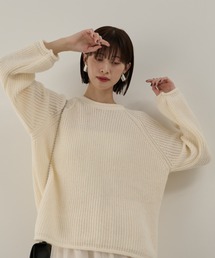 Shelly island（シェリーアイランド）の「ルーズカラーニット（ニット/セーター）」