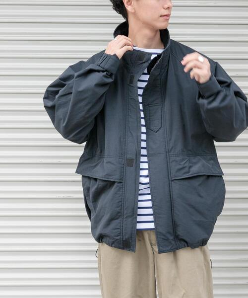 FORK&SPOON（フォークアンドスプーン）の「FORK&SPOON　スタンドカラーブルゾン（ブルゾン・メンズ・ブラック/ベージュ・4/5）」の7枚目の写真