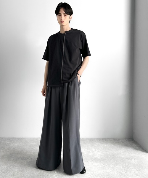 Classical Origin(クラシカルオリジン)の「【Classical Origin】「脱・量産型。」アシンメトリー配色ステッチTシャツ/Asymmetric Stitch Design T-Shirt(Tシャツ/カットソー・メンズ・チャコール/ホワイト/ブラック・LARGE/MEDIUM/SMALL)」の19枚目の写真