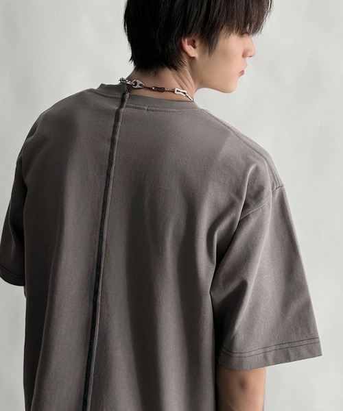 Classical Origin(クラシカルオリジン)の「【Classical Origin】「脱・量産型。」アシンメトリー配色ステッチTシャツ/Asymmetric Stitch Design T-Shirt(Tシャツ/カットソー・メンズ・チャコール/ホワイト/ブラック・LARGE/MEDIUM/SMALL)」の13枚目の写真
