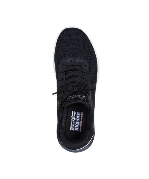 SKECHERS(スケッチャーズ)の「SKECHERS HANDS FREE SLIP-INS BOBS ARC WAVES 2.0-NOW IT / スケッチャーズ ハンズフリースリップインズ ボブス アーク ウェーブス2.0 ナウ イット(スニーカー・レディース・ブラック/ライトピンク/オリーブ・24cm/23.5cm/23cm/22.5cm/24.5cm/25cm)」の4枚目の写真