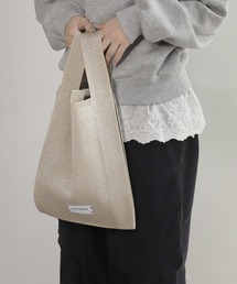 ANEMONE（アネモネ）の「ラメニットトートバッグ[M]（ショルダーバッグ）」