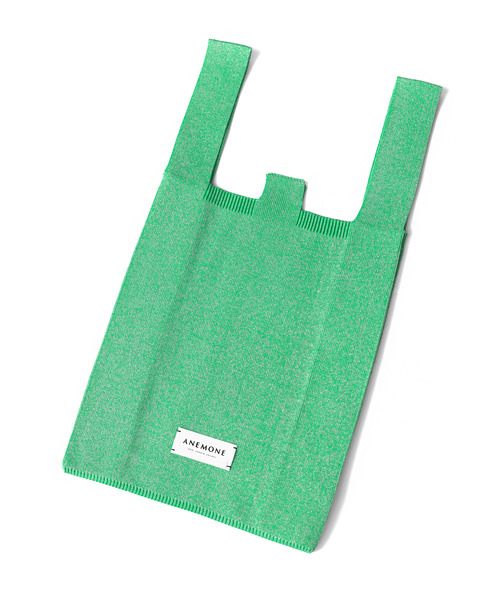 ANEMONE（アネモネ）の「ラメニットトートバッグ[M]（ショルダーバッグ・レディース・グリーン/ライトピンク/ブラック/ライトイエロー/シルバー/カーキ/シャンパン・FREE）」の8枚目の写真