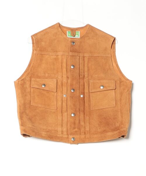 ROSE BUD(ローズバッド)の「UWP COVERALL(ベスト・レディース・ブラウン・ONE SIZE)」の1枚目の写真