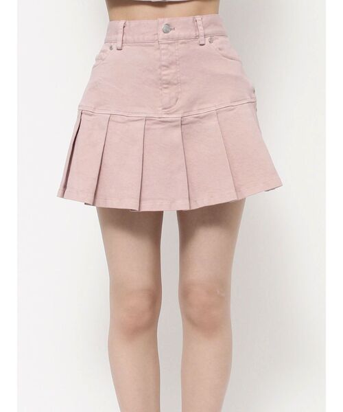 EATME（イートミー）の「プリーツデニムスカート（セットアップ可能）（デニムスカート・レディース・ブラック/ブルー/ピンク・SMALL/MEDIUM）」の8枚目の写真