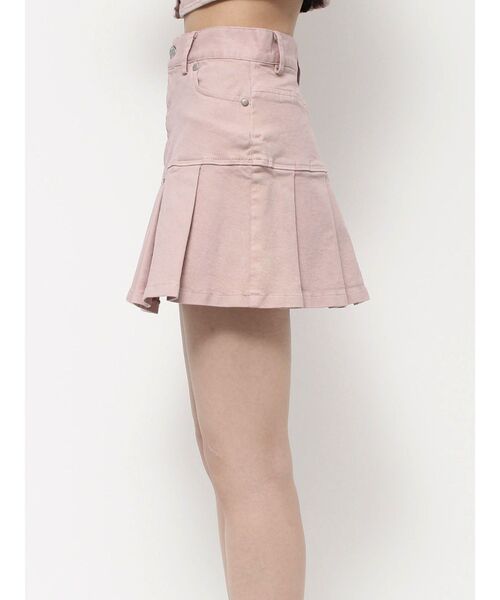 EATME（イートミー）の「プリーツデニムスカート（セットアップ可能）（デニムスカート・レディース・ブラック/ブルー/ピンク・SMALL/MEDIUM）」の9枚目の写真