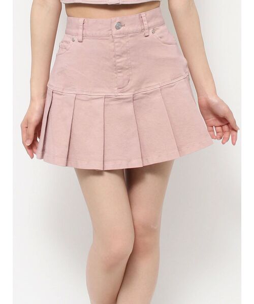 EATME（イートミー）の「プリーツデニムスカート（セットアップ可能）（デニムスカート・レディース・ブラック/ブルー/ピンク・SMALL/MEDIUM）」の21枚目の写真