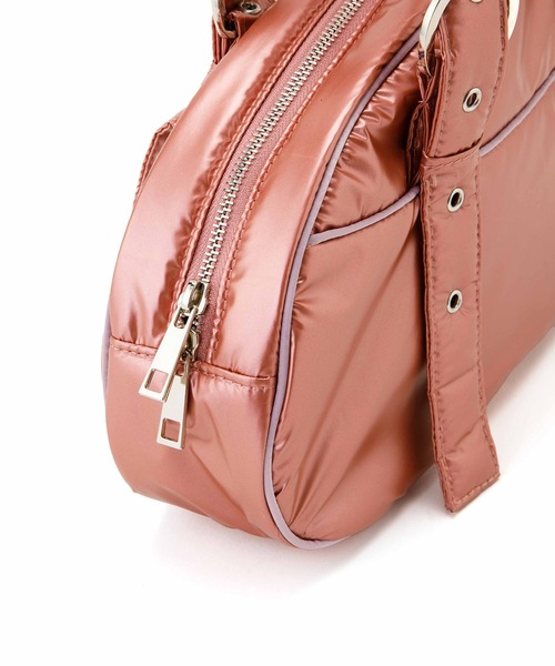 Casselini（キャセリーニ）の「Casselini(キャセリーニ)ナイロンミニボストン（ボストンバッグ・レディース・コーラル/オフホワイト/ブラック・FREE）」の17枚目の写真