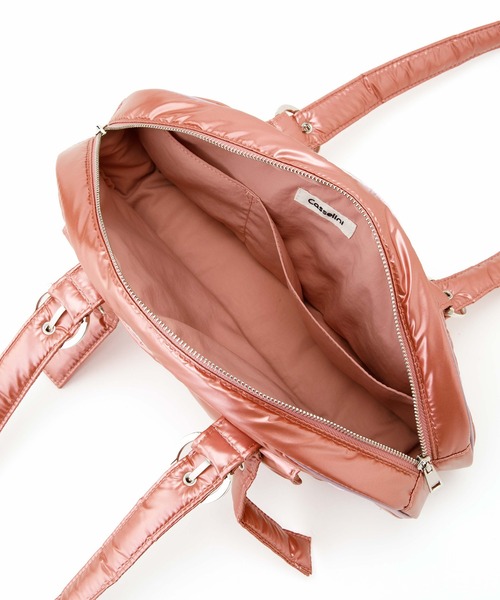 Casselini（キャセリーニ）の「Casselini(キャセリーニ)ナイロンミニボストン（ボストンバッグ・レディース・コーラル/オフホワイト/ブラック・FREE）」の22枚目の写真