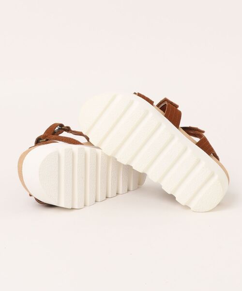 Minnetonka(ミネトンカ)の「MINNETONKA/ミネトンカ ベルクロ厚底サンダル 【23M04】(サンダル・レディース・ブルー/ブラウン/ベージュ・5/9/6/7/8)」の8枚目の写真