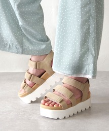 Minnetonka | MINNETONKA/ミネトンカ ベルクロ厚底サンダル 【23M04】(サンダル)