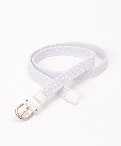 ikka(イッカ)の「ゴムメッシュベルト20MM(ベルト・レディース・ブラック/ベージュ/グレー/オフホワイト/グリーン・FREE)」の2枚目の写真