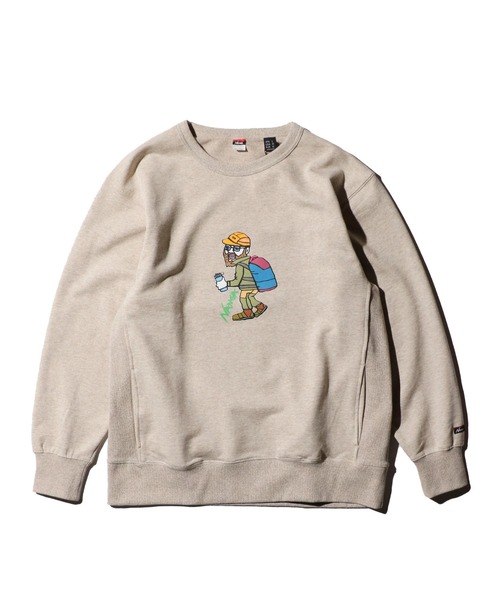 NANGA(ナンガ)の「NANGA / ナンガ ECO HYBRID SWEATSHIRT(OUT DOOR MAN PT) エコハイブリッド スウェットシャツ アウトドアマンプリント(Tシャツ/カットソー・メンズ・オートミール/グレー・MEDIUM/LARGE/X-LARGE)」の19枚目の写真