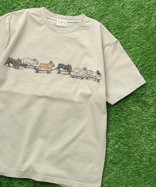 The Endless Summer(エンドレスサマー)の「TES RUN RUN RUN T-SHIRT / Tシャツ(Tシャツ/カットソー・メンズ・グリーン系その他3/アイボリー/ホワイト・SMALL/MEDIUM/LARGE/X-LARGE/XX-LARGE)」の3枚目の写真