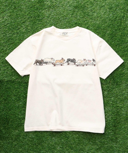 The Endless Summer(エンドレスサマー)の「TES RUN RUN RUN T-SHIRT / Tシャツ(Tシャツ/カットソー・メンズ・グリーン系その他3/アイボリー/ホワイト・SMALL/MEDIUM/LARGE/X-LARGE/XX-LARGE)」の8枚目の写真