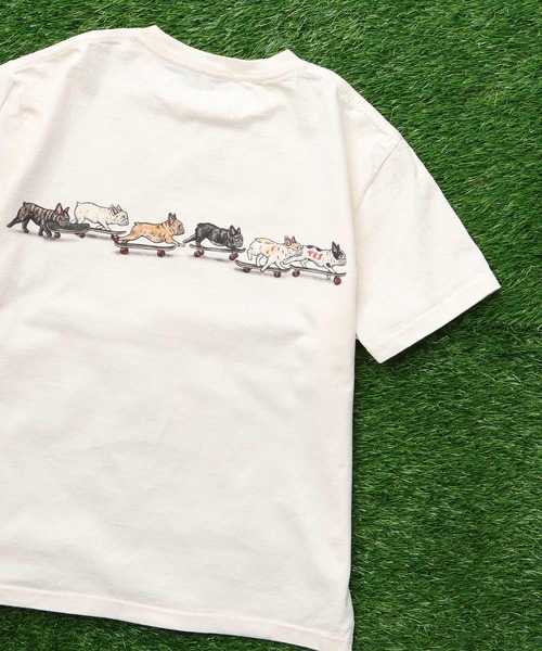 The Endless Summer(エンドレスサマー)の「TES RUN RUN RUN T-SHIRT / Tシャツ(Tシャツ/カットソー・メンズ・グリーン系その他3/アイボリー/ホワイト・SMALL/MEDIUM/LARGE/X-LARGE/XX-LARGE)」の10枚目の写真