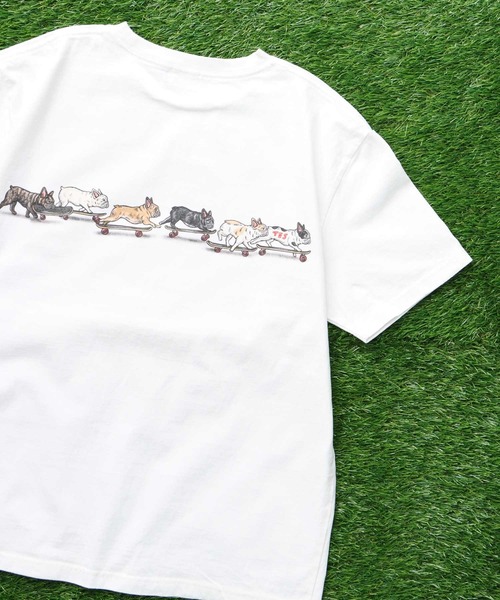 The Endless Summer(エンドレスサマー)の「TES RUN RUN RUN T-SHIRT / Tシャツ(Tシャツ/カットソー・メンズ・グリーン系その他3/アイボリー/ホワイト・SMALL/MEDIUM/LARGE/X-LARGE/XX-LARGE)」の6枚目の写真