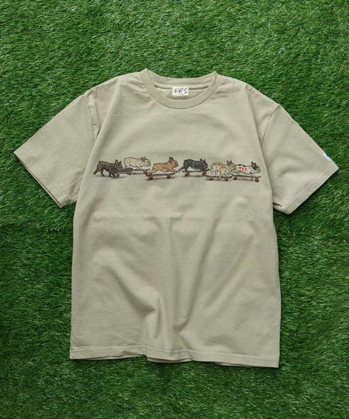 The Endless Summer(エンドレスサマー)の「TES RUN RUN RUN T-SHIRT / Tシャツ(Tシャツ/カットソー・メンズ・グリーン系その他3/アイボリー/ホワイト・SMALL/MEDIUM/LARGE/X-LARGE/XX-LARGE)」の12枚目の写真