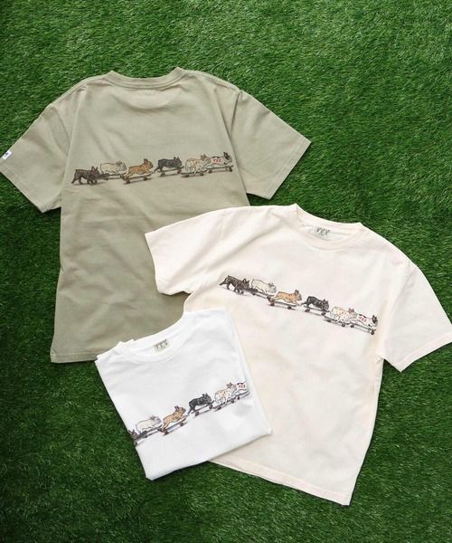 The Endless Summer(エンドレスサマー)の「TES RUN RUN RUN T-SHIRT / Tシャツ(Tシャツ/カットソー・メンズ・グリーン系その他3/アイボリー/ホワイト・SMALL/MEDIUM/LARGE/X-LARGE/XX-LARGE)」の16枚目の写真