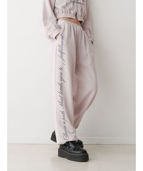 jouetie（ジュエティ）の「ラメルーズスウェットパンツ（スウェットパンツ・レディース・ブラック/ピンク/グレー・MEDIUM）」の3枚目の写真