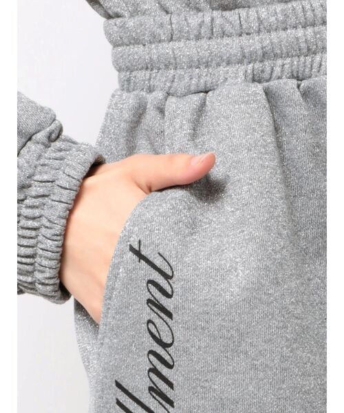jouetie（ジュエティ）の「ラメルーズスウェットパンツ（スウェットパンツ・レディース・ブラック/ピンク/グレー・MEDIUM）」の10枚目の写真