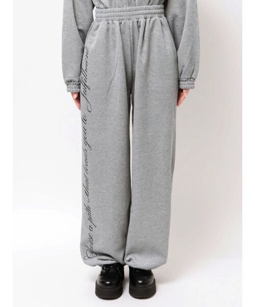 jouetie（ジュエティ）の「ラメルーズスウェットパンツ（スウェットパンツ・レディース・ブラック/ピンク/グレー・MEDIUM）」の14枚目の写真