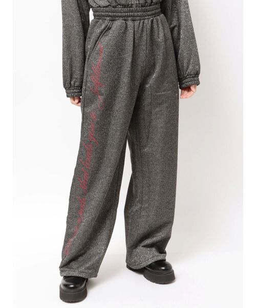 jouetie（ジュエティ）の「ラメルーズスウェットパンツ（スウェットパンツ・レディース・ブラック/ピンク/グレー・MEDIUM）」の19枚目の写真