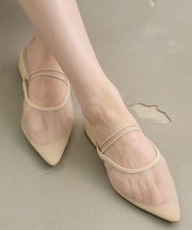 NEUNA | ポインテッドシアーミュール(パンプス)