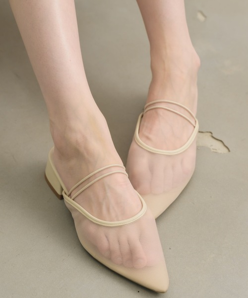 NEUNA（ヌナ）の「ポインテッドシアーミュール（パンプス・レディース・ブラック/アイボリー・MEDIUM/SMALL/LARGE）」の19枚目の写真