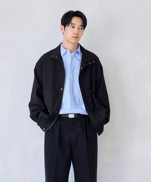 RONEL(ロネル)の「【RONEL】TRスタンド ブルゾン(その他アウター・メンズ・ブラック/ベージュ・S/M/L/XL)」の7枚目の写真