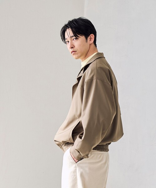 RONEL(ロネル)の「【RONEL】TRスタンド ブルゾン(その他アウター・メンズ・ブラック/ベージュ・S/M/L/XL)」の15枚目の写真