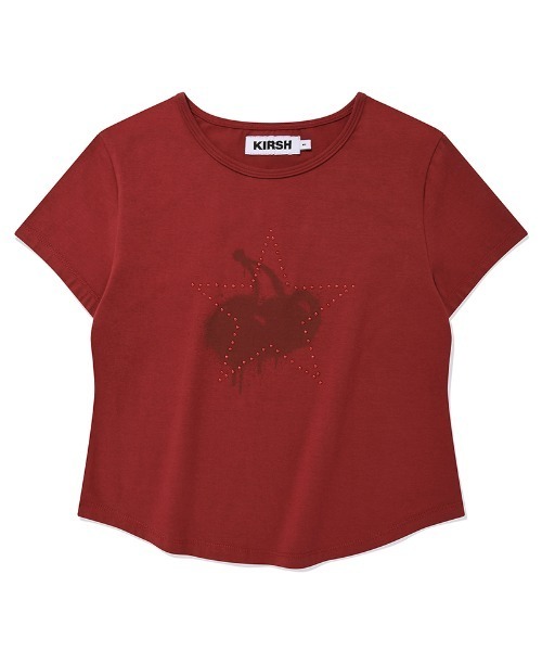 tシャツ KIRSH MELTING CHERRY PRINTED CROP T-SHIRT メルティング チェリー プリンテッド クロップ Tシャツ KIRSH MELTING CHERRY PRINTED CROP T-SHIRT メルティング
