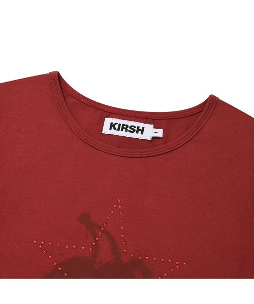 KIRSH MELTING CHERRY PRINTED CROP T-SHIRT メルティング