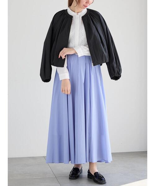 Te chichi（テチチ）の「シアープレンティフレアスカート（スカート・レディース・サックスブルー/グレー/ネイビー・F）」の14枚目の写真