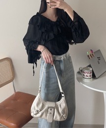 《Delfy》2wayオフショルカシュクールブラウス