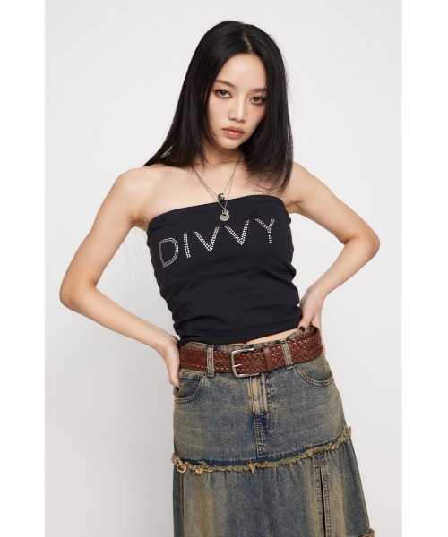 LAGUA GEM(ラグアジェム)の「STUDS カップベアトップ(チューブトップ・レディース・杢グレー/ブラック/ホワイト・FREE)」の13枚目の写真