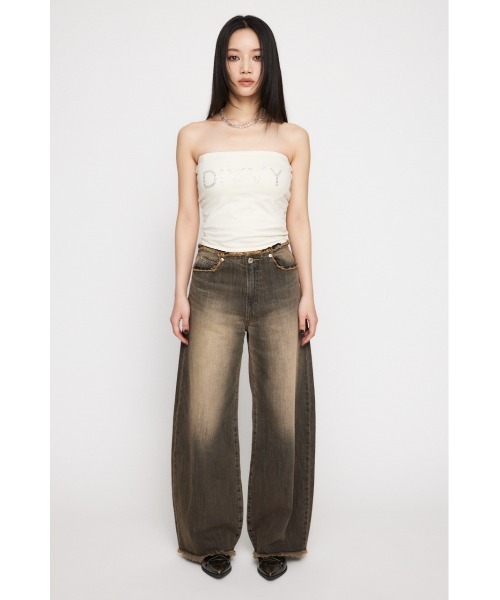 LAGUA GEM(ラグアジェム)の「STUDS カップベアトップ(チューブトップ・レディース・杢グレー/ブラック/ホワイト・FREE)」の10枚目の写真