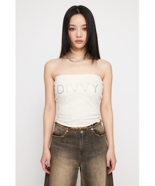 LAGUA GEM(ラグアジェム)の「STUDS カップベアトップ(チューブトップ・レディース・杢グレー/ブラック/ホワイト・FREE)」の20枚目の写真