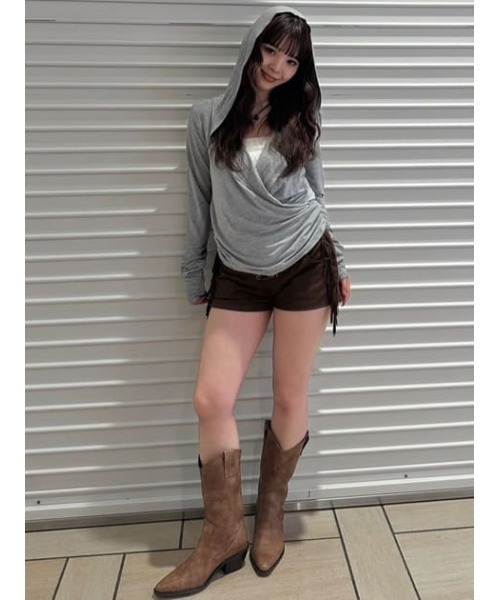 LAGUA GEM(ラグアジェム)の「STUDS カップベアトップ(チューブトップ・レディース・杢グレー/ブラック/ホワイト・FREE)」の22枚目の写真