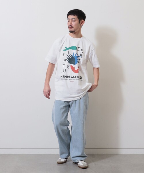 BEAMS（ビームス）の「BEAMS / Henri Matisse Print-T-Shirt②（Tシャツ/カットソー・メンズ・ホワイト・S/M/L/XL）」の2枚目の写真