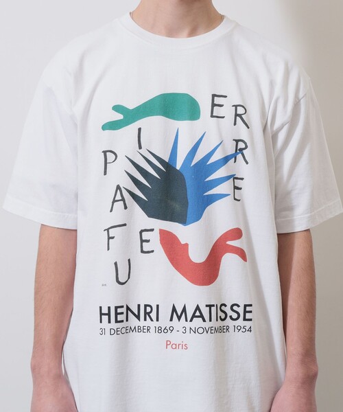 BEAMS（ビームス）の「BEAMS / Henri Matisse Print-T-Shirt②（Tシャツ/カットソー・メンズ・ホワイト・S/M/L/XL）」の8枚目の写真