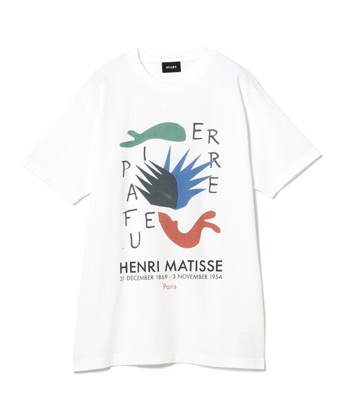 BEAMS（ビームス）の「BEAMS / Henri Matisse Print-T-Shirt②（Tシャツ/カットソー・メンズ・ホワイト・S/M/L/XL）」の10枚目の写真