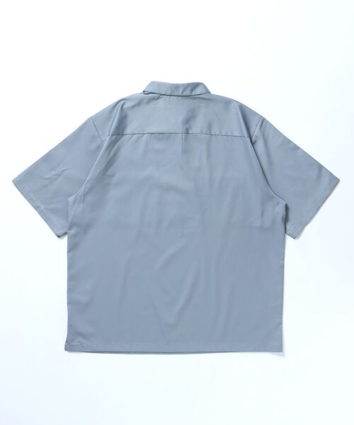 BEN DAVIS（ベンデイビス）の「【BEN DAVIS（ベンデイビス）】1/2 ZIP S/S SHIRT / シャツ レギュラー ワンポイント シンプル ハーフジップ（シャツ/ブラウス・メンズ・ブラック/ベージュ/ネイビー/その他1/ライトグレー・MEDIUM/LARGE/X-LARGE）」の22枚目の写真